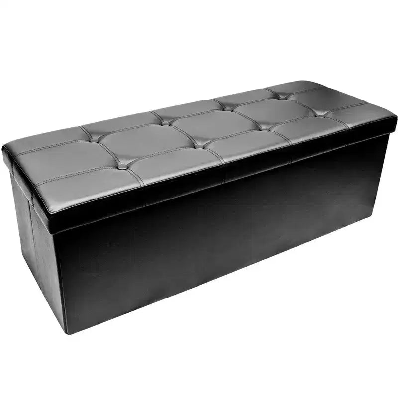 Banc de rangement en similicuir Sorbus 43 pouces - pour chambre à coucher, entrée, table basse, bout de lit, repose-pieds, pouf