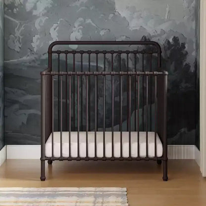 Namesake Winston 4-in-1 Convertible Metal Mini Crib