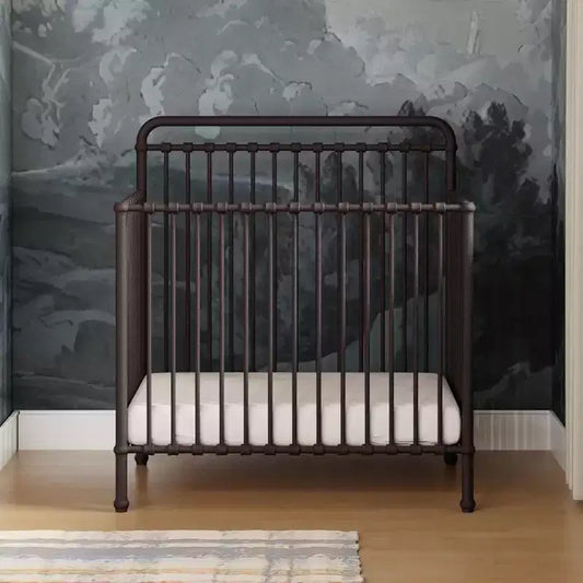 Namesake Winston 4-in-1 Convertible Metal Mini Crib