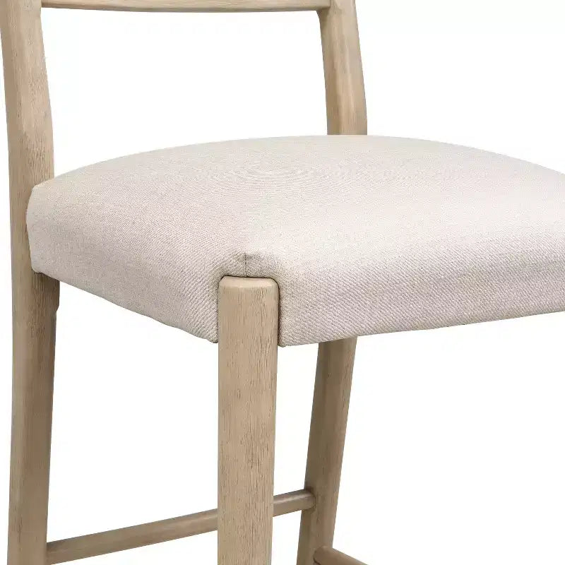 Christopher Knight Home Acosta Tabourets de bar modernes en bois d'hévéa avec dossier en échelle (lot de 2)