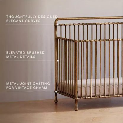 Lit de bébé convertible 4-en-1 en métal Winston Namesake