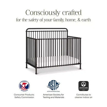 Lit de bébé convertible 4-en-1 en métal Winston Namesake