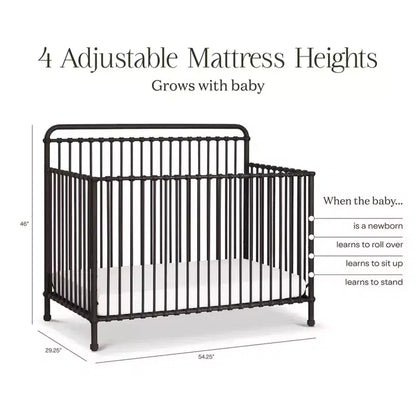 Lit de bébé convertible 4-en-1 en métal Winston Namesake
