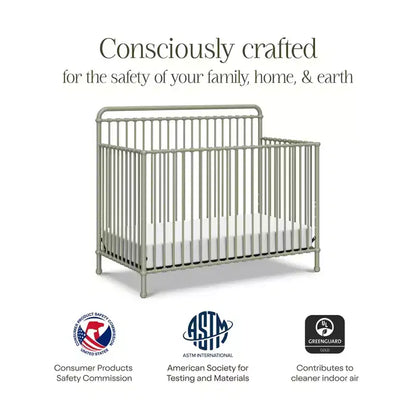 Lit de bébé convertible 4-en-1 en métal Winston Namesake