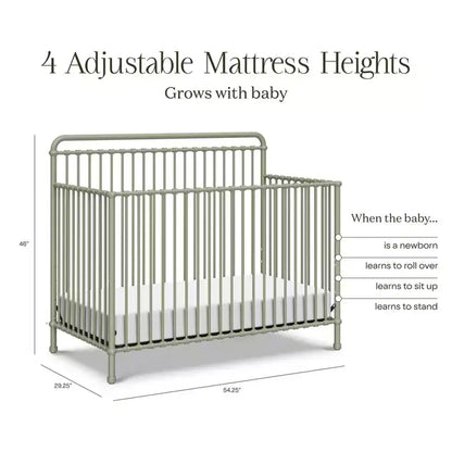 Lit de bébé convertible 4-en-1 en métal Winston Namesake
