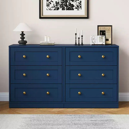 Table de chevet Heynemo à 3 tiroirs, Table de chevet spacieuse avec poignées rondes dorées, Table d'appoint moderne en bois, Commode d'appoint pour chambre à coucher