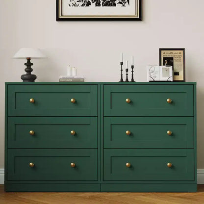 Table de chevet Heynemo à 3 tiroirs, Table de chevet spacieuse avec poignées rondes dorées, Table d'appoint moderne en bois, Commode d'appoint pour chambre à coucher