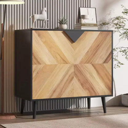 Meuble de Rangement en Bois, Buffet Autonome avec Rangement, Meubles d'Appoint pour Salon, Salle à Manger,