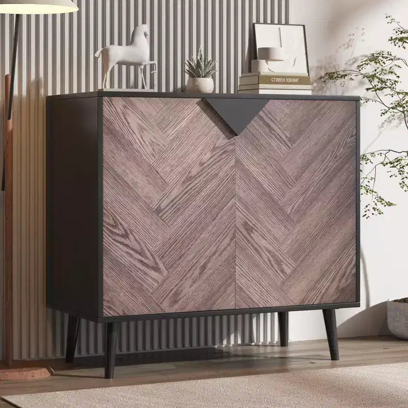 Meuble de Rangement en Bois, Buffet Autonome avec Rangement, Meubles d'Appoint pour Salon, Salle à Manger,