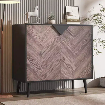 Meuble de Rangement en Bois, Buffet Autonome avec Rangement, Meubles d'Appoint pour Salon, Salle à Manger,