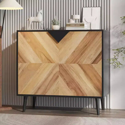 Meuble de Rangement en Bois, Buffet Autonome avec Rangement, Meubles d'Appoint pour Salon, Salle à Manger,