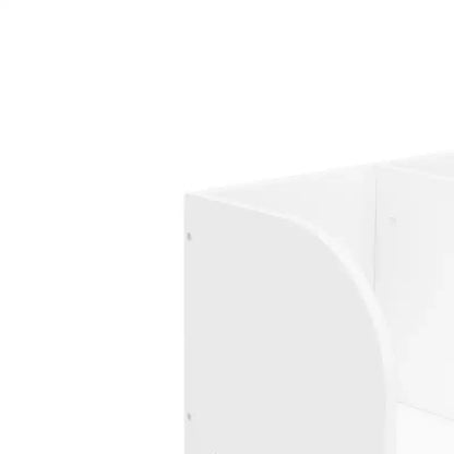 Bibliothèque pour enfants Whisen avec 4 compartiments, étagère de rangement, présentoir de rangement, étagère, organiseur de jouets - Blanc