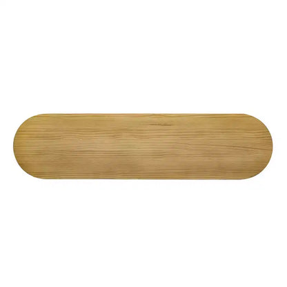 Console moderne cannelée Table de canapé incurvée Table d'entrée étroite avec rayures verticales pour couloir, entrée, salon