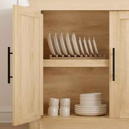 Buffet bas Acekool 70.8 avec 4 portes, bahut de rangement moderne style ferme