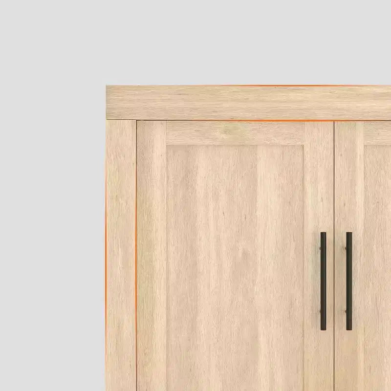 Buffet bas Acekool 70.8 avec 4 portes, bahut de rangement moderne style ferme