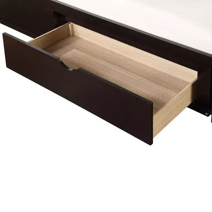 Lit de repos double en bois avec lit gigogne double et deux tiroirs de rangement, cadre de lit extensible, canapé-lit pour chambre à coucher et salon