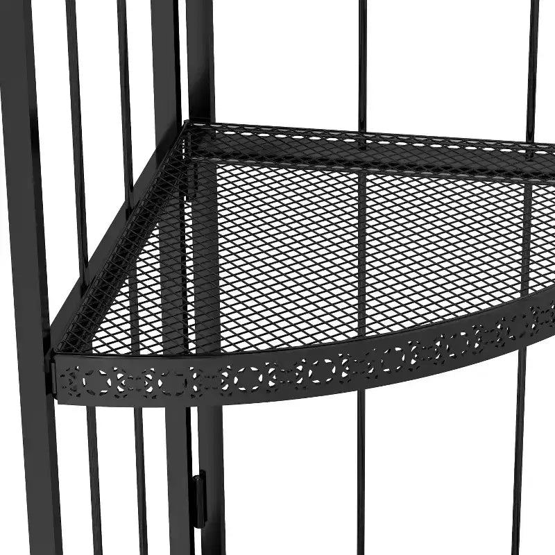 GDFStudio Cordoba 40.9 Étagère d'angle en fer à 3 niveaux moderne