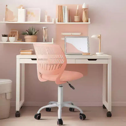 Chaise de Bureau Ergonomique Homy Casa avec Dossier en PP et Piètement en Métal