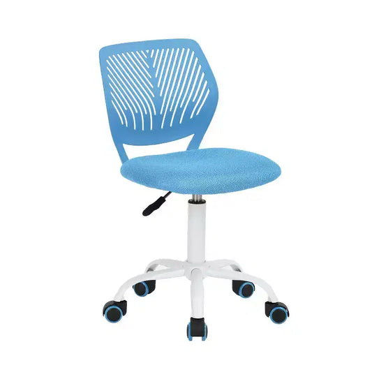 Chaise de Bureau Ergonomique Homy Casa avec Dossier en PP et Piètement en Métal