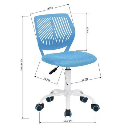 Chaise de Bureau Ergonomique Homy Casa avec Dossier en PP et Piètement en Métal