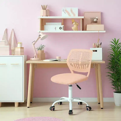 Chaise de Bureau Ergonomique Homy Casa avec Dossier en PP et Piètement en Métal
