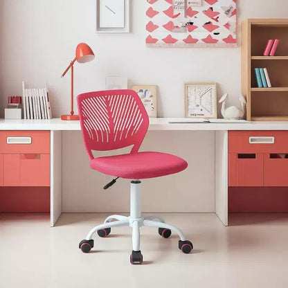 Chaise de Bureau Ergonomique Homy Casa avec Dossier en PP et Piètement en Métal