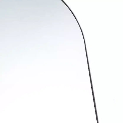 HomeRoots 63 Miroir pleine longueur encadré en métal noir avec support autoportant et fixation murale
