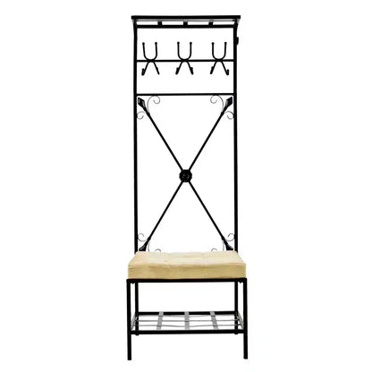 Dovanti Freestanding Entryway Hall Tree Bench with Storage - SEI