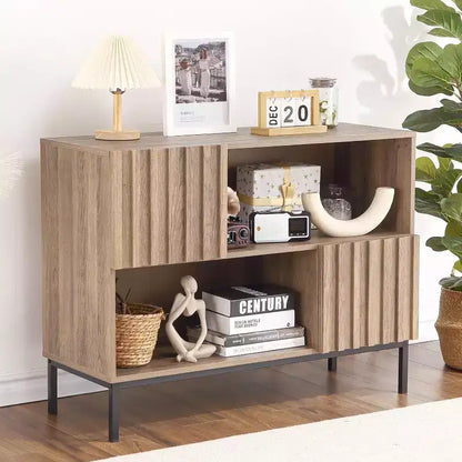 Entryway Table, Modern Farmhouse Buffet Storage Cabinet