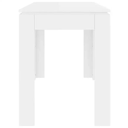Table à manger moderne minimaliste Clihome en chêne, surface de table 4 places pour les repas quotidiens en famille