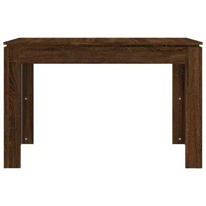 Table à manger moderne minimaliste Clihome en chêne, surface de table 4 places pour les repas quotidiens en famille