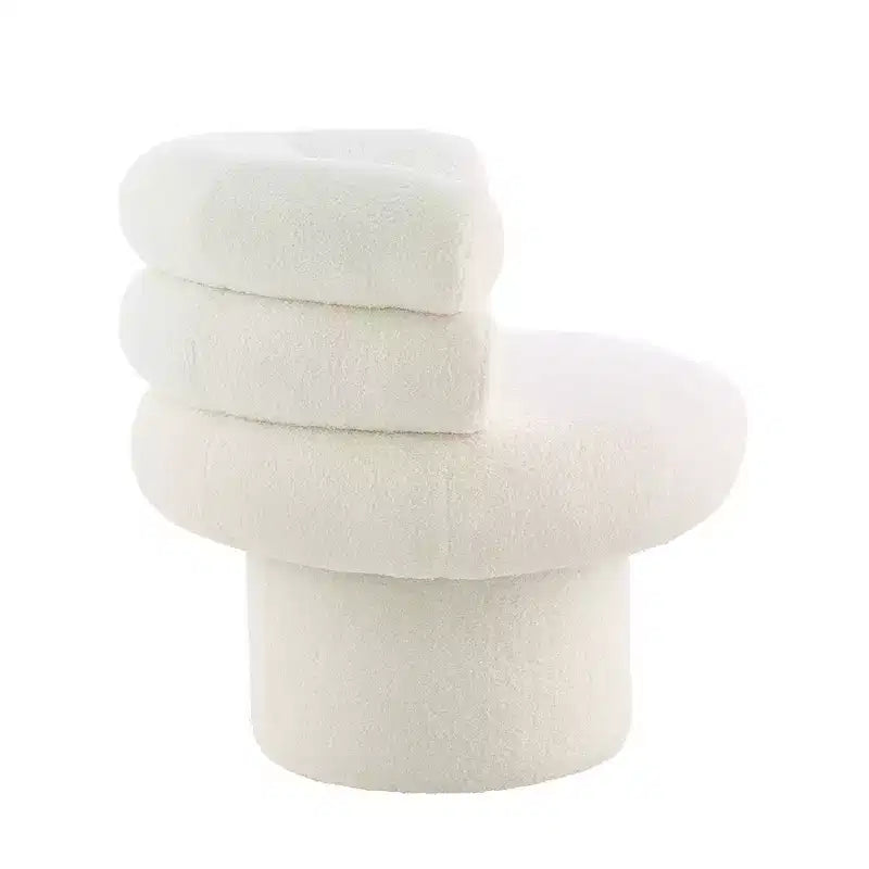 Christopher Knight Home Fauteuil d'appoint pivotant rond Artemov 360 rembourré avec dossier incurvé