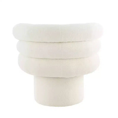 Christopher Knight Home Fauteuil d'appoint pivotant rond Artemov 360 rembourré avec dossier incurvé