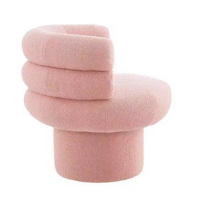 Christopher Knight Home Fauteuil d'appoint pivotant rond Artemov 360 rembourré avec dossier incurvé
