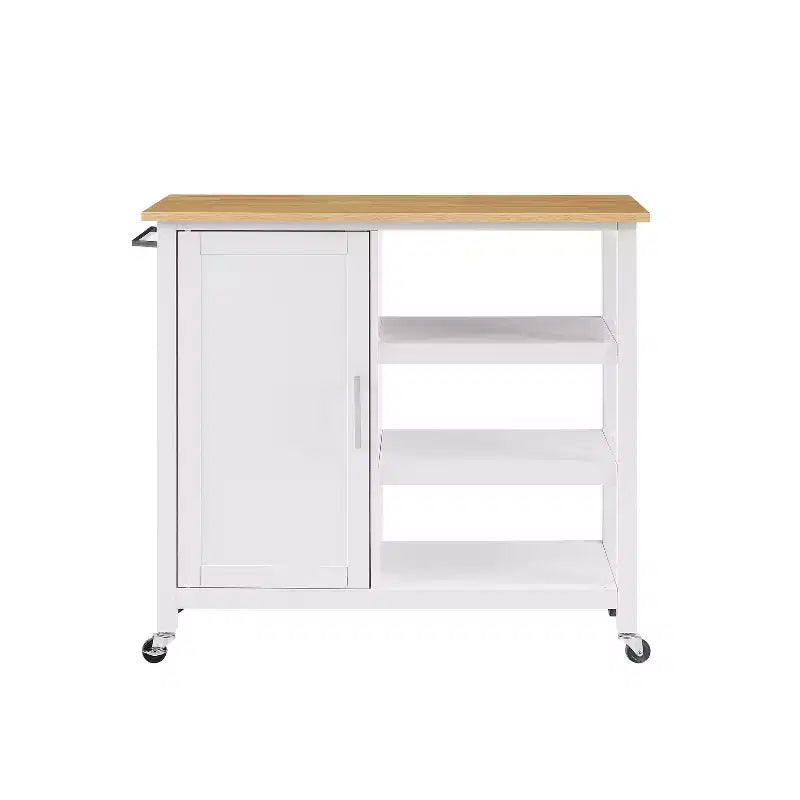 HomeStock Îlots de cuisine modulaires en bois composite de 91 cm de hauteur avec 5 étagères