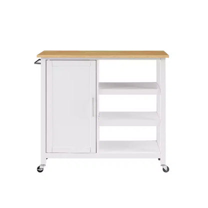 HomeStock Îlots de cuisine modulaires en bois composite de 91 cm de hauteur avec 5 étagères