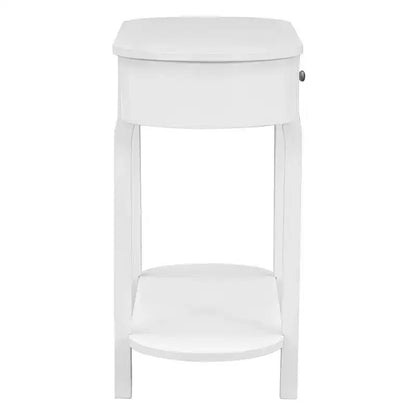 Console étroite vintage avec rangement, Table d'entrée en bois avec étagère ouverte pour entrées et salons