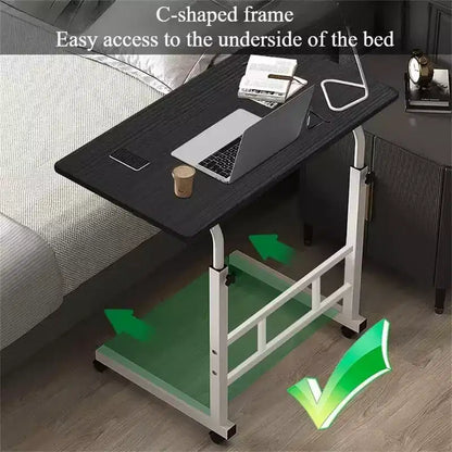 Bureau debout réglable en hauteur, bureau debout mobile avec roulettes, petit bureau d'ordinateur, bureaux roulants, table portable pour ordinateur portable pour le bureau à domicile