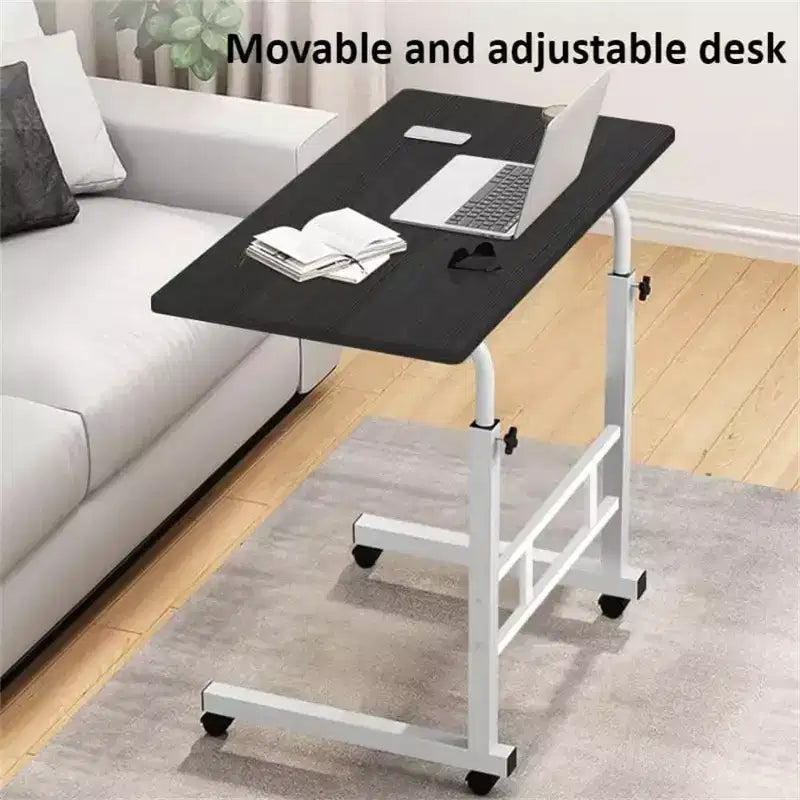 Standing Desk Adjustable Height, Mobile Stand Up Desk with Wheels Small Computer Desk Rolling Desks, Portable Laptop Standing Table for Home Office