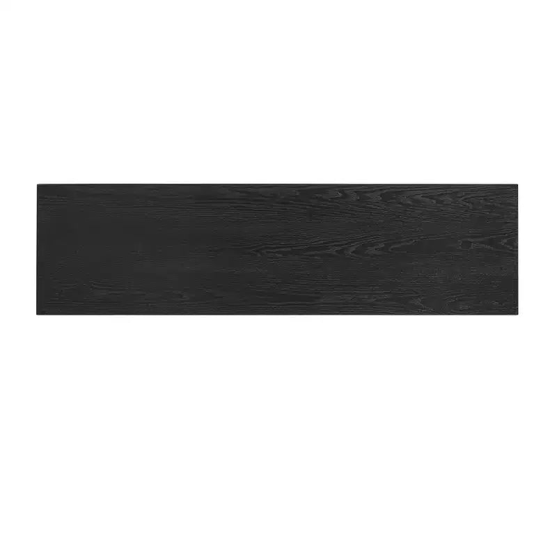 Console minimaliste avec placage en frêne, Table d'entrée en bois moderne pour l'entrée et le salon