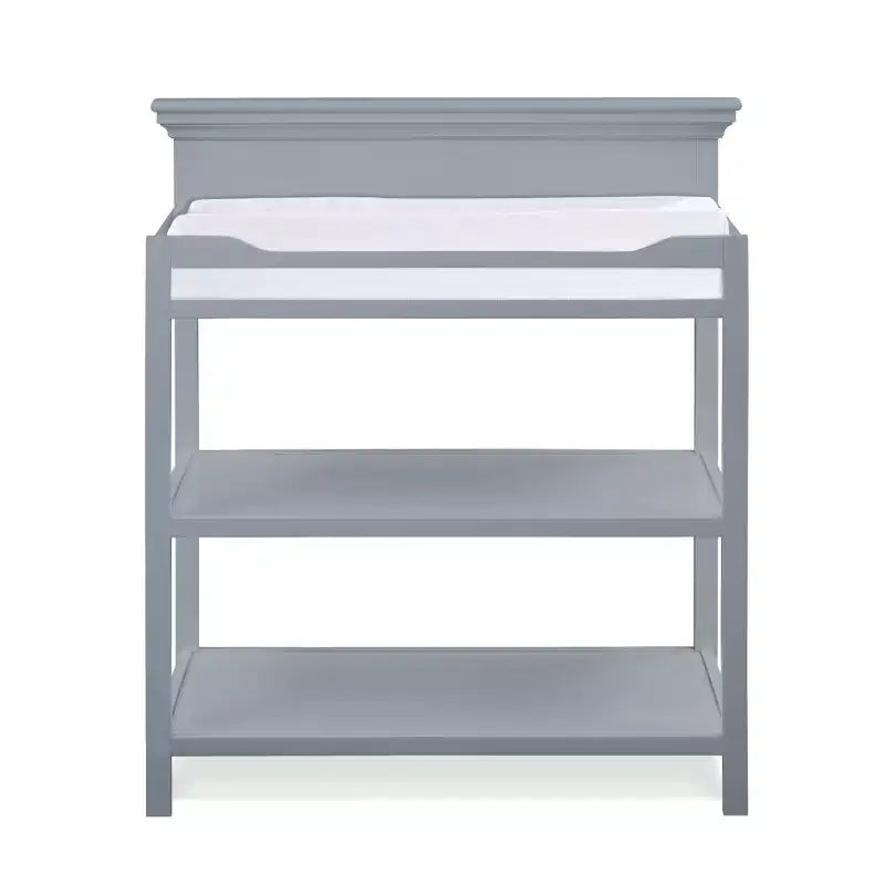 Table à langer universelle Whisen, s'adapte à tous les styles de crèche, barrières 4 côtés et design polyvalent - Gris
