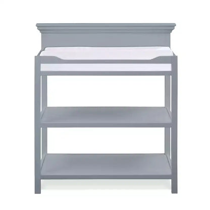 Table à langer universelle Whisen, s'adapte à tous les styles de crèche, barrières 4 côtés et design polyvalent - Gris