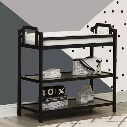 Whisen Baby Changing Table, Safe, Crib-Coordinating & Long-Lasting Versatility - Black