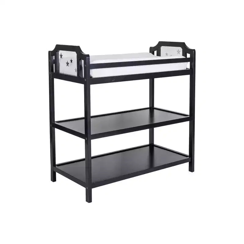 Table à langer Whisen, Sûre, Coordonnée au Lit Bébé et Polyvalence Durable - Noir