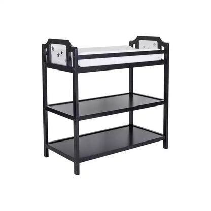 Table à langer Whisen, Sûre, Coordonnée au Lit Bébé et Polyvalence Durable - Noir