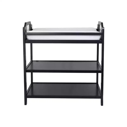 Table à langer Whisen, Sûre, Coordonnée au Lit Bébé et Polyvalence Durable - Noir