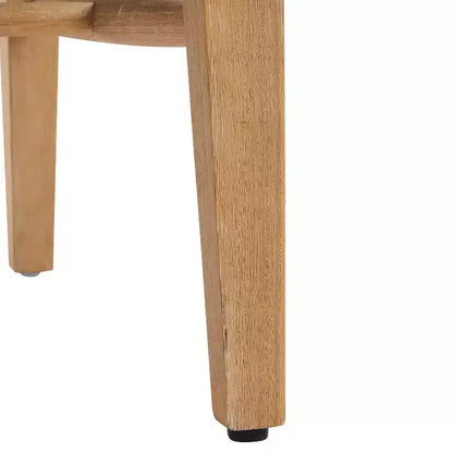 Christopher Knight Home Farida, chaise de salle à manger en bois d'hévéa rembourrée avec dossier en rotin (lot de 2)