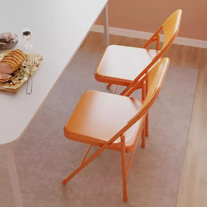 Coolmee Lot de 4 chaises pliantes en métal, ensemble de 4 chaises pliantes portables avec cadre entièrement en acier, pliables et empilables pour le bureau, la maison et l'extérieur