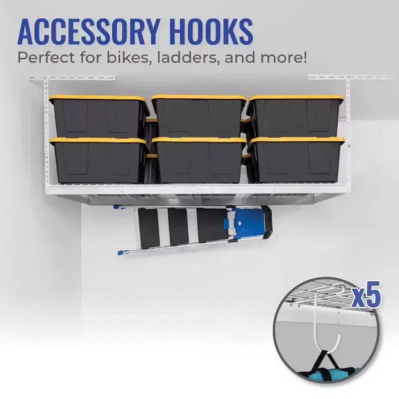 Support de rangement de garage suspendu SafeRacks 4x8
