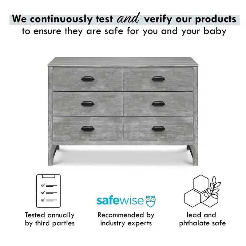 Commode double à 6 tiroirs daVinci Fairway